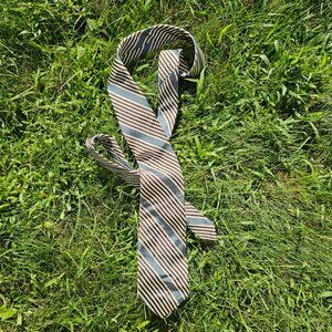 Vintage Christian Dior 100% Silk Striped Tie - Gifts for Him - Poetcore, Preppy